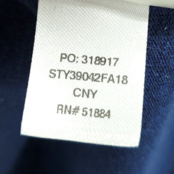 Men's Patagonia Long Sleeve T-Shirt S Blue/Red Logo Sleeve Spellout - Picture 15 of 16